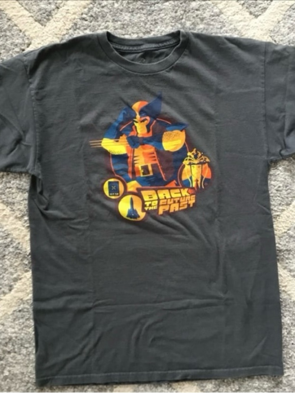 Tee Fury X-Men/Back to the Future graphic t-shirt, Sz M